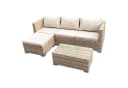 SVITA Loungeset QUEENS 5-tlg. Grau Polyrattan mit Tisch Bild 2