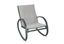SVITA Gartenstuhl EIBY DELUXE Schaukelstuhl Outdoor gepolstert Hellgrau Bild 2