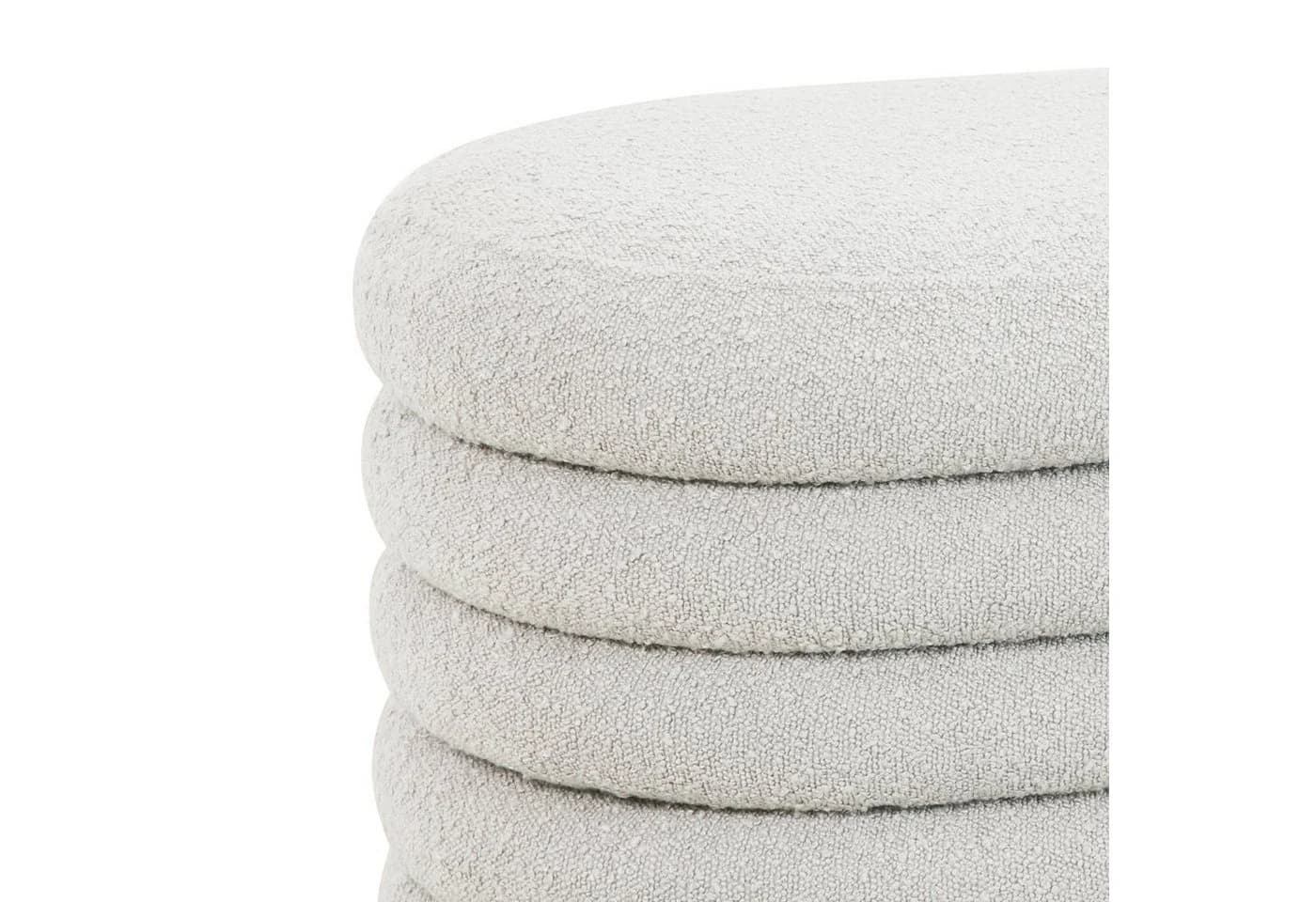 SVITA Sitzbank BLOSSOM XL Weiß Boucle mit Stauraum - Bild 4