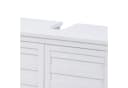 SVITA Waschbeckenunterschrank Bambus Weiß Bild 5