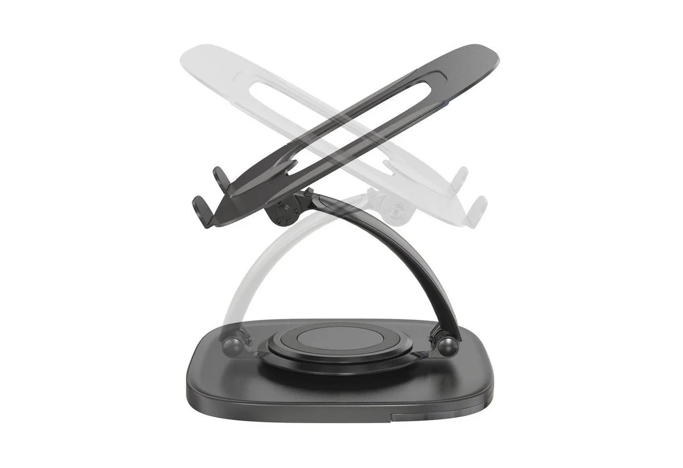 SVITA Laptoptisch IKSAN Höhenverstellbar Aluminium Schwarz - Bild 4