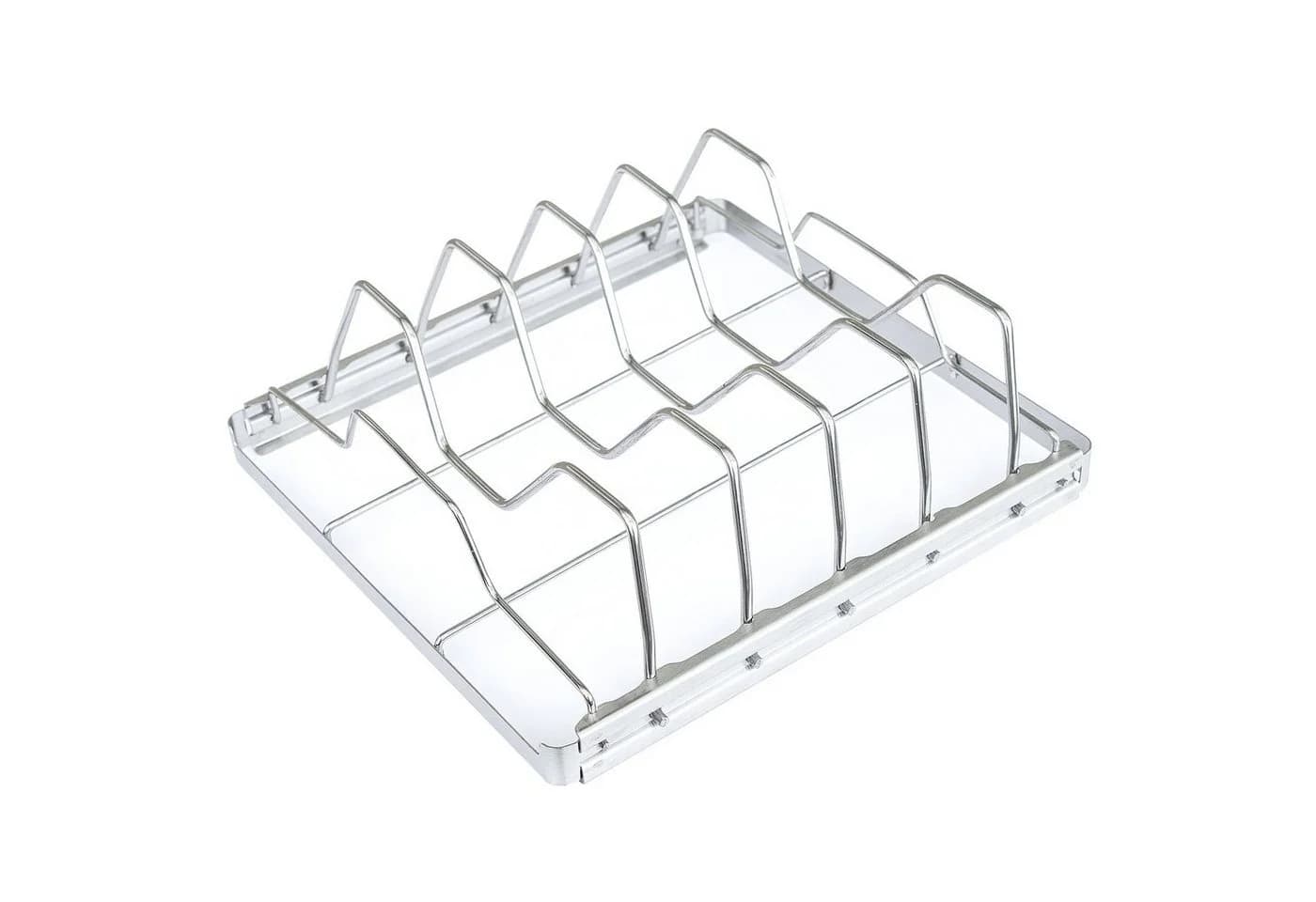 TAINO Sparerib-Halter Edelstahl Grillzubehör 5-fach Halterung - Bild 2