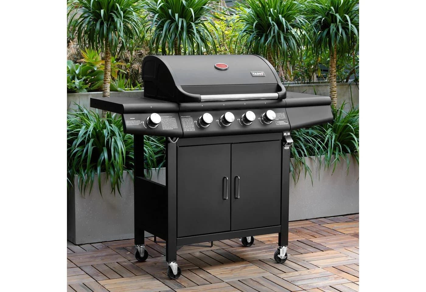 TAINO Gasgrill RED 4+1 mit Piezozündung und Seitenkocher