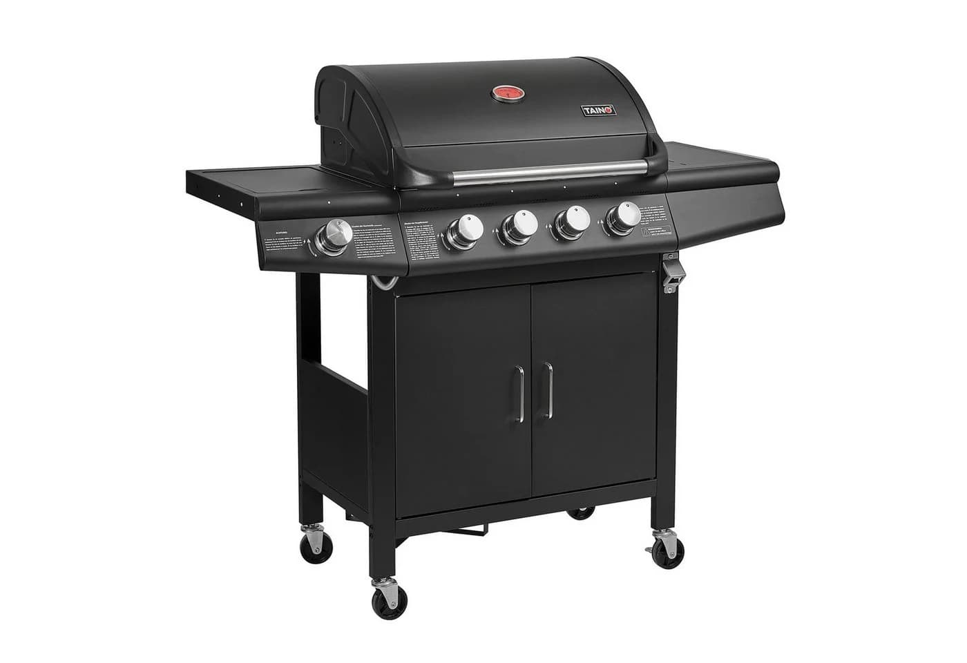 TAINO Gasgrill RED 4+1 mit Piezozündung und Seitenkocher - Bild 2