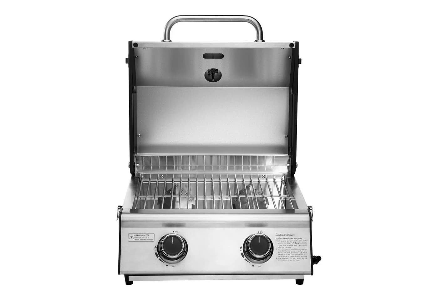 TAINO Gasgrill PLATINUM COMPACT Edelstahl Tischgrill mit Piezozündung - Bild 3