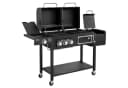 TAINO HERO DUO Gas- und Holzkohlegrill Schwarz 2-in-1 Smoker Bild 1
