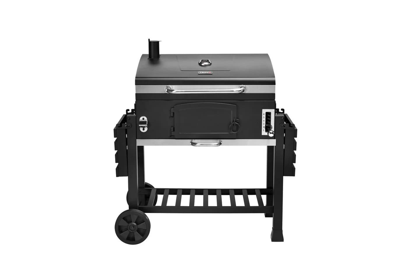TAINO HERO XXL Holzkohlegrill mit Thermometer & klappbaren Seitentischen - Bild 5