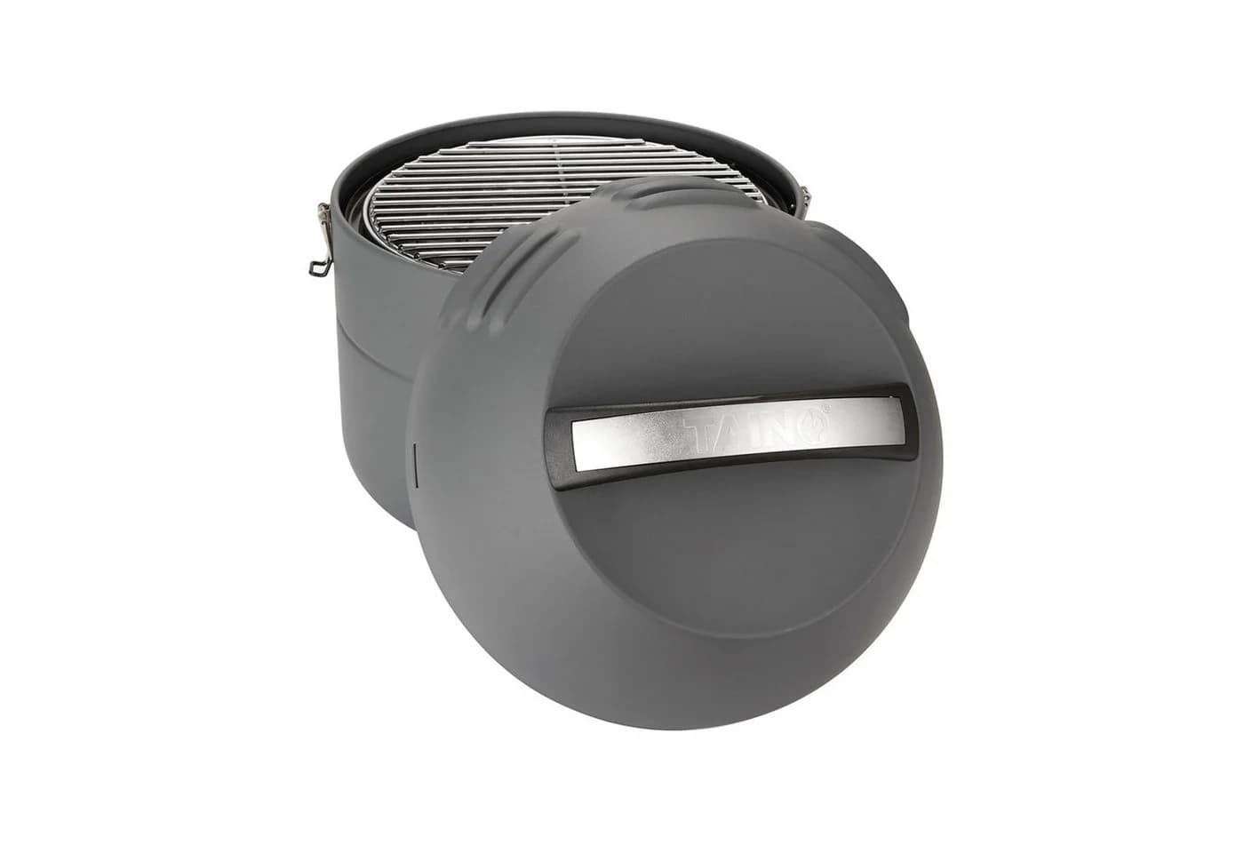 TAINO Camping-Gasgrill Grill-To-Go Edelstahl 2,5 kW Grau