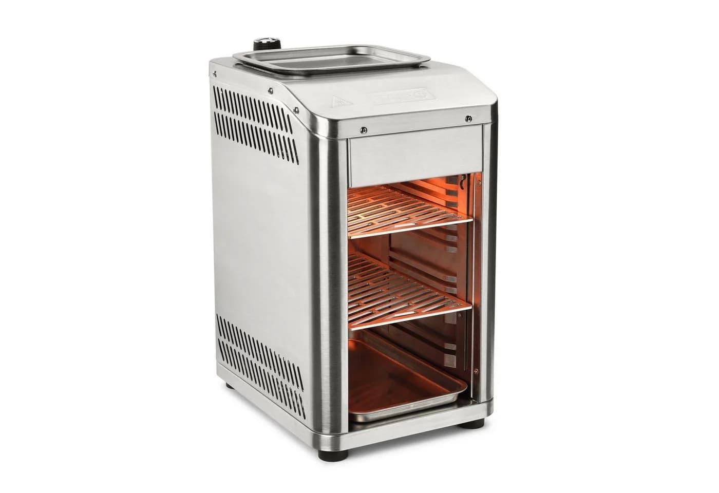TAINO Gasgrill Oberhitzegrill Edelstahl bis 800°C mit Fettauffangschale