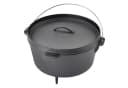 TAINO Dutch Oven 8L Gusseisen Feuertopf Schwarz mit Deckelheber Bild 1