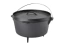 TAINO Dutch Oven 8L Gusseisen Feuertopf Schwarz mit Deckelheber Bild 3