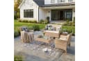 SVITA Sitzgruppe BROOKLYN 4-teilig Beige Polyrattan mit Kissen Bild 1
