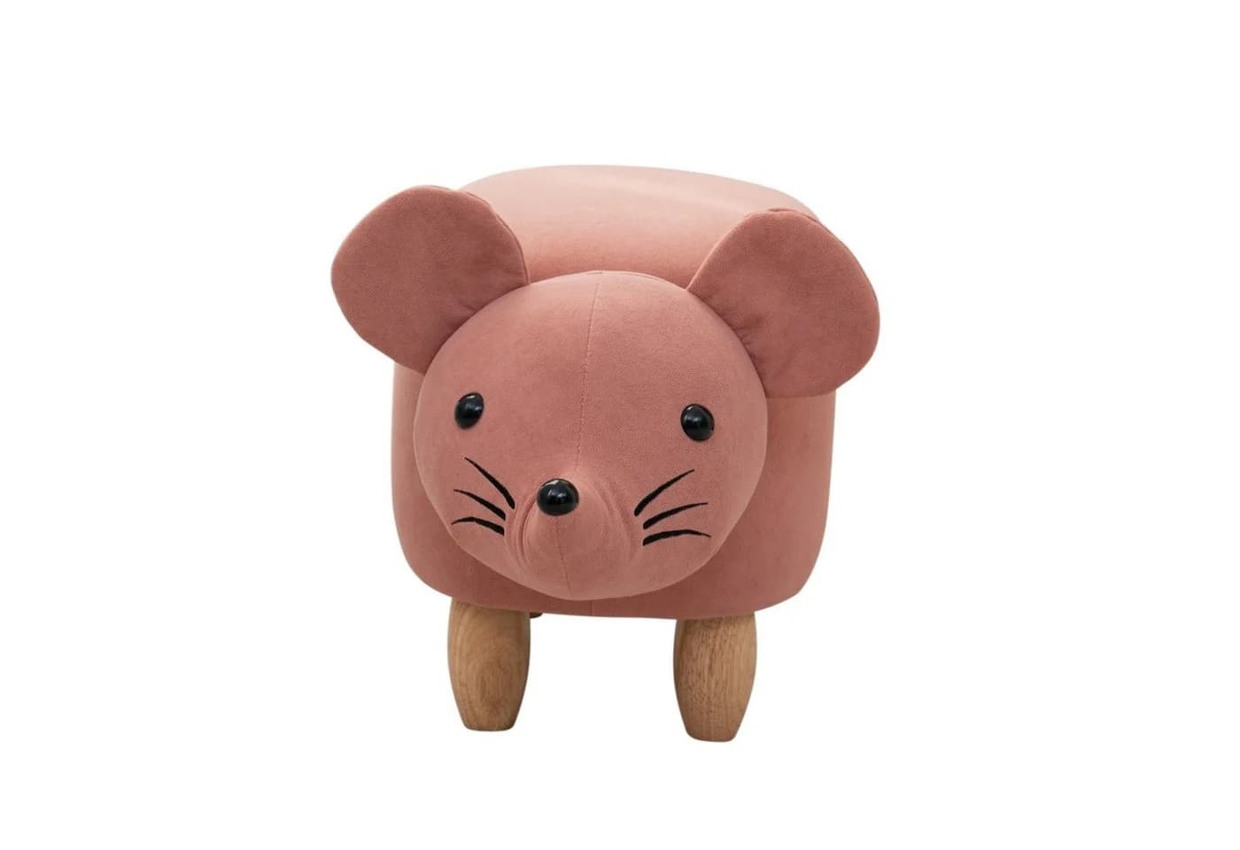 SVITA Kinderhocker Tierhocker mit Stauraum Maus Rosa - Bild 3