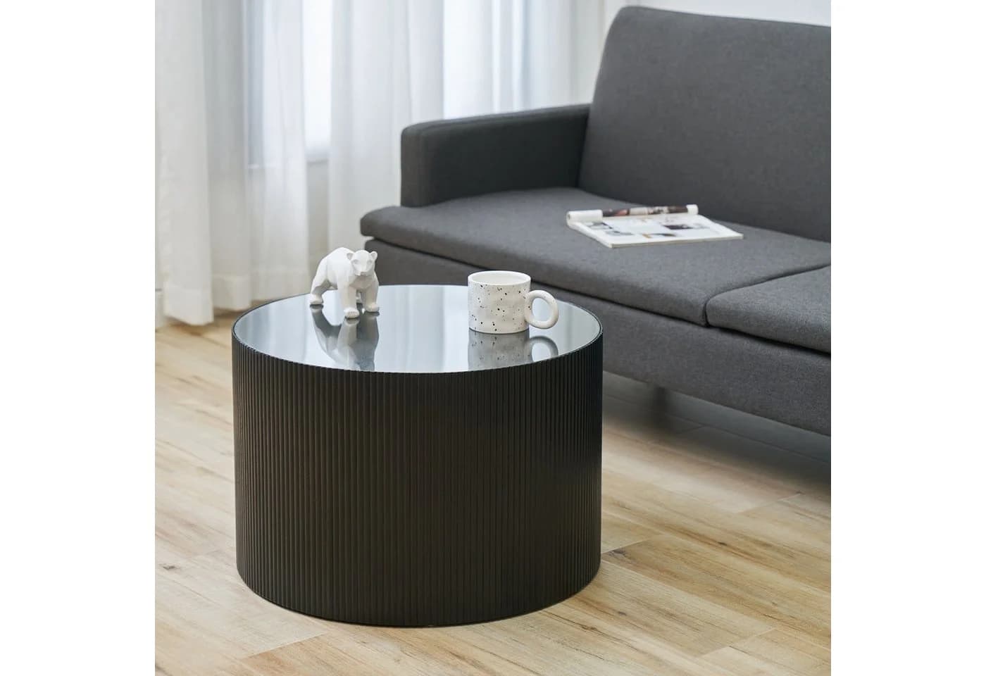 SVITA Beistelltisch CARLA Schwarz Modernes Design