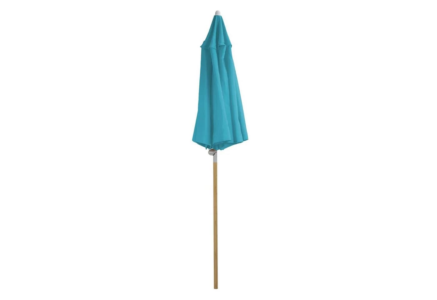 SVITA Sonnenschirm Bambus Knickbar Hellblau mit Belüftungssystem - Bild 5
