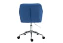 SVITA Bürostuhl OLIVER, Drehbar, Höhenverstellbar, Samt, Blau Bild 5