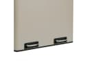 SVITA Mülltrennsystem Tretmülleimer 2x 30L Stahl Taupe Bild 5