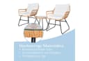 SVITA AMALFI Balkonset Rattan Outdoor Sitzgruppe Natur Creme Bild 4