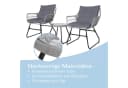 SVITA Balkonset AMALFI Rattan Outdoor Sitzgruppe Hellgrau Bild 4