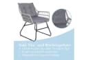 SVITA Balkonset AMALFI Rattan Outdoor Sitzgruppe Hellgrau Bild 5