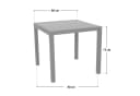 SVITA Gartentisch Aluminium Glasplatte Grau Bild 5