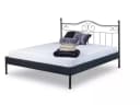 BedBox Metallbett Alessia Weiß mit dekorativem Kopfteil Bild 1