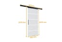 Inova Wohnen Glasschiebetür Blockstreifen 90x203,5 cm mit Softclose Bild 1