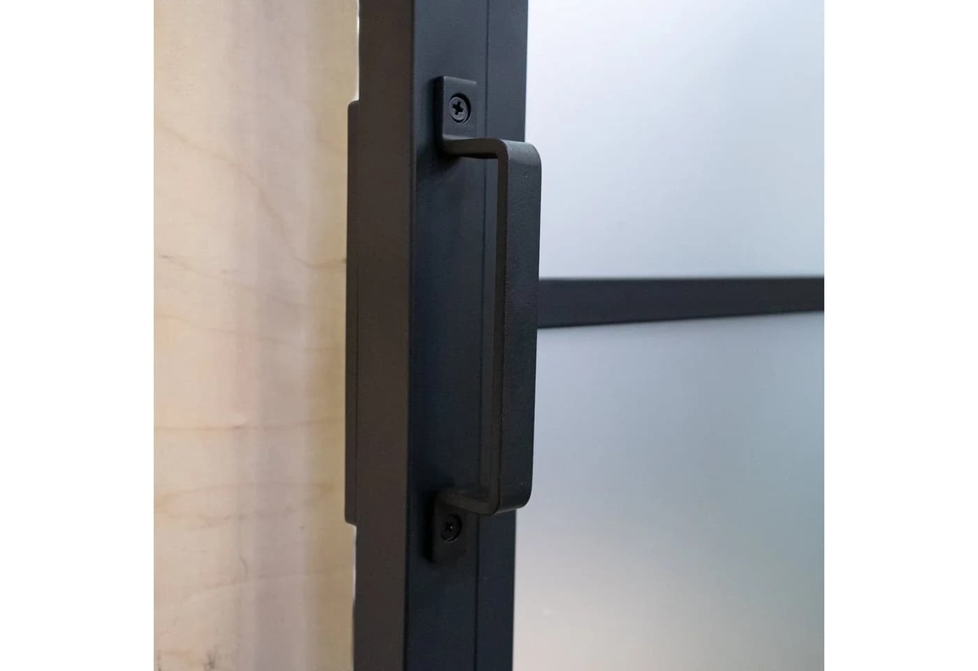 inova wohnen Glasschiebetür Satiniertes Glas Schwarz Softclose - Bild 4