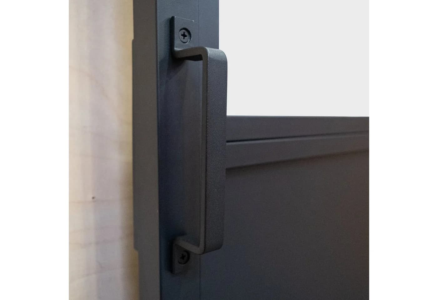 inova wohnen Glasschiebetür Schwarz mit Klarglas-Einsatz, Größenauswahl - Bild 3