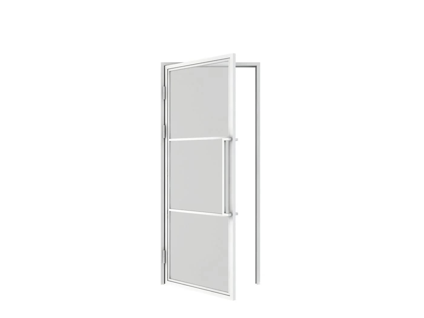 inova wohnen Zimmertür Glastür mit Stahlrahmen Klarglas Loftstyle - Bild 4