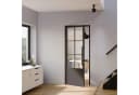 inova wohnen Zimmertür Glastür Stahlrahmen schwarz Klarglas Loftstyle Bild 2