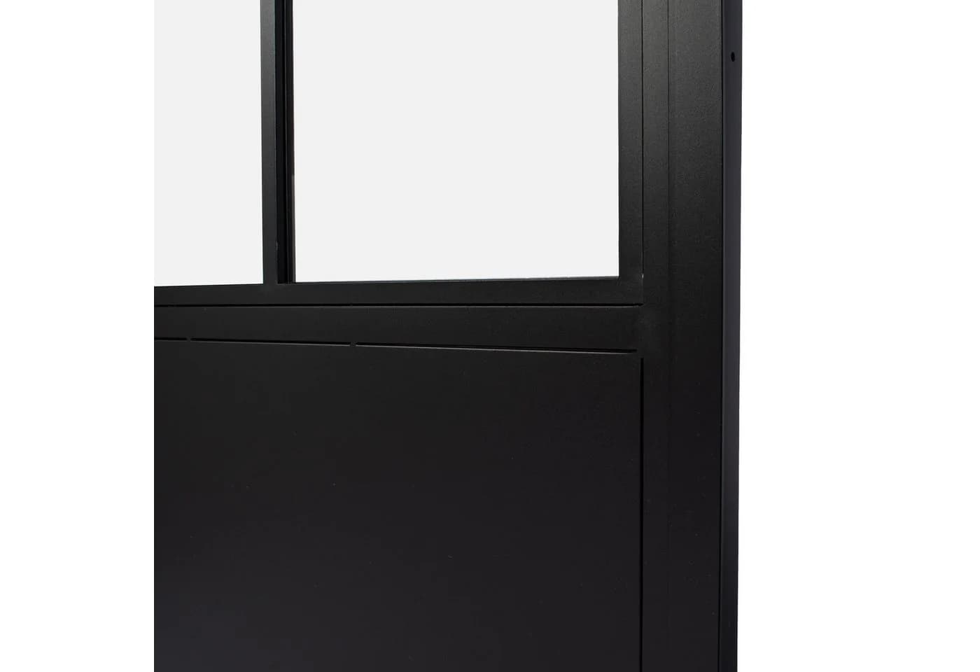 inova wohnen Zimmertür Glastür Stahlrahmen schwarz Klarglas Loftstyle - Bild 3