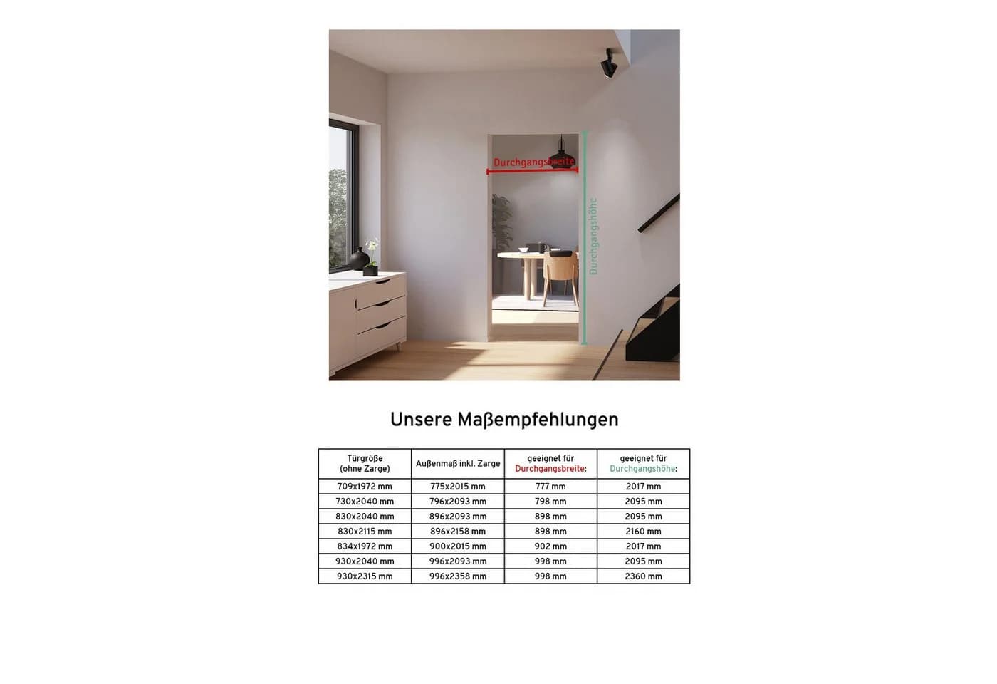 inova wohnen Zimmertür Glastür Stahlrahmen schwarz Klarglas Loftstyle - Bild 4