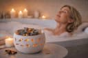 matrasa Vitalofen Luna Duftlampe Sand Gips mit Duftmischung Bild 1