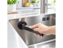 matrasa Spültuchhalter „Wink“ Schwarz/Silber mit Saugnapf Bild 3