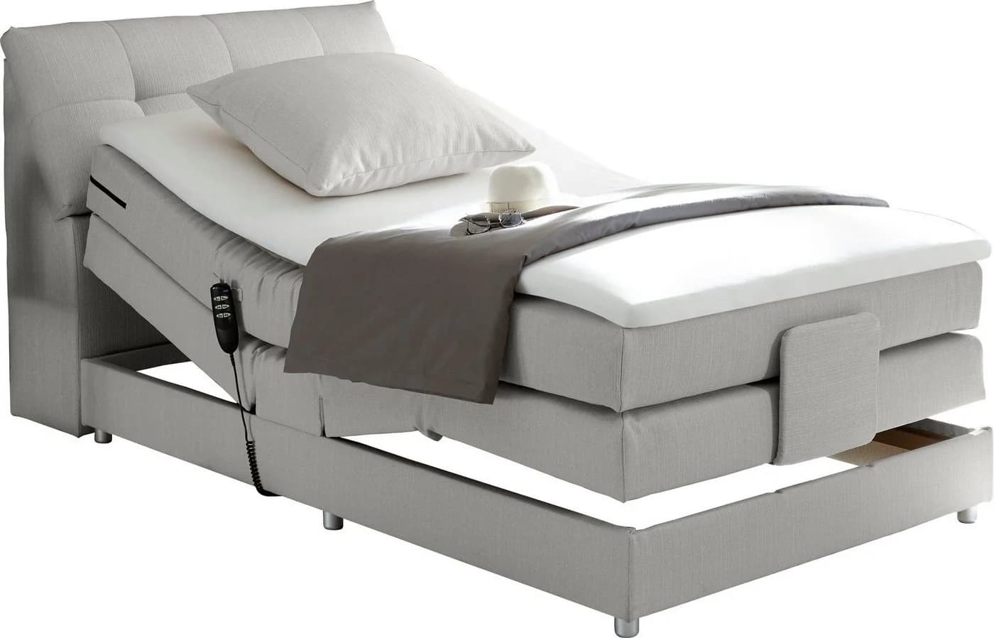 Boxspringbett Carpino Elektrisch Verstellbar mit Stauraum und Topper - Bild 2