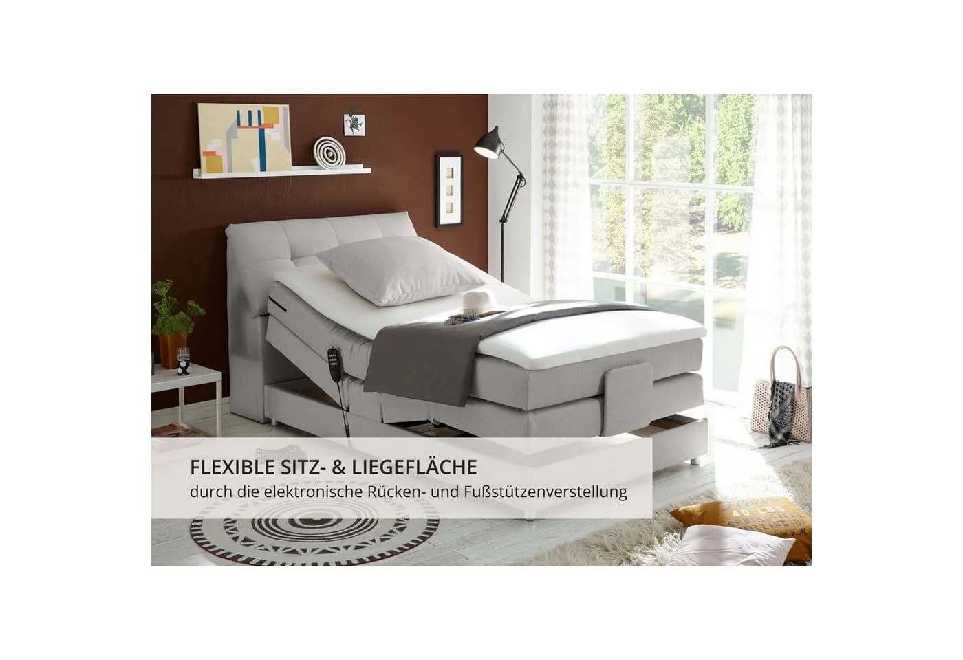 Boxspringbett Carpino Elektrisch Verstellbar mit Stauraum und Topper - Bild 5