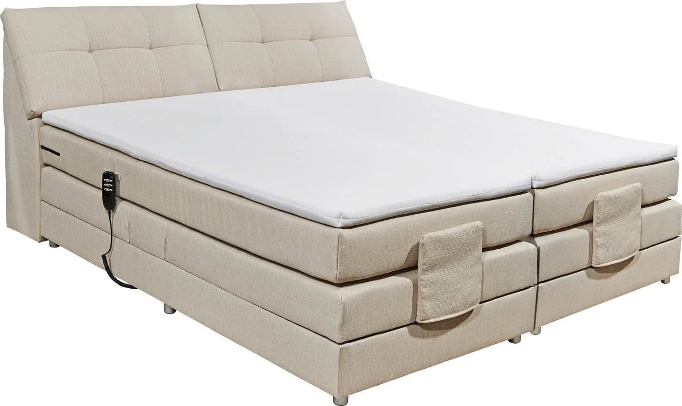 ED EXCITING DESIGN Boxspringbett Carpino Beige Elektrisch Verstellbar - Bild 2