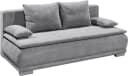 Schlafsofa Luigi Grau Microvelours mit Bettkasten und Schlaffunktion Bild 3