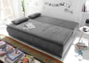 Schlafsofa Luigi Grau Microvelours mit Bettkasten und Schlaffunktion Bild 5
