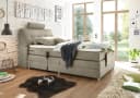 Boxspringbett Palermo beige mit Motor und Stauraum Bild 2