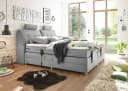 ED EXCITING DESIGN Boxspringbett Palermo Grau mit Motor und Stauraum Bild 2