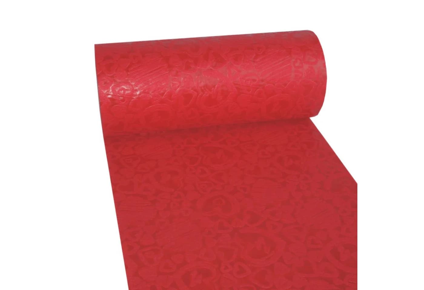 Deko AS Tischläufer Dekoflor® Herzen Rot 30cm x 5m Rolle