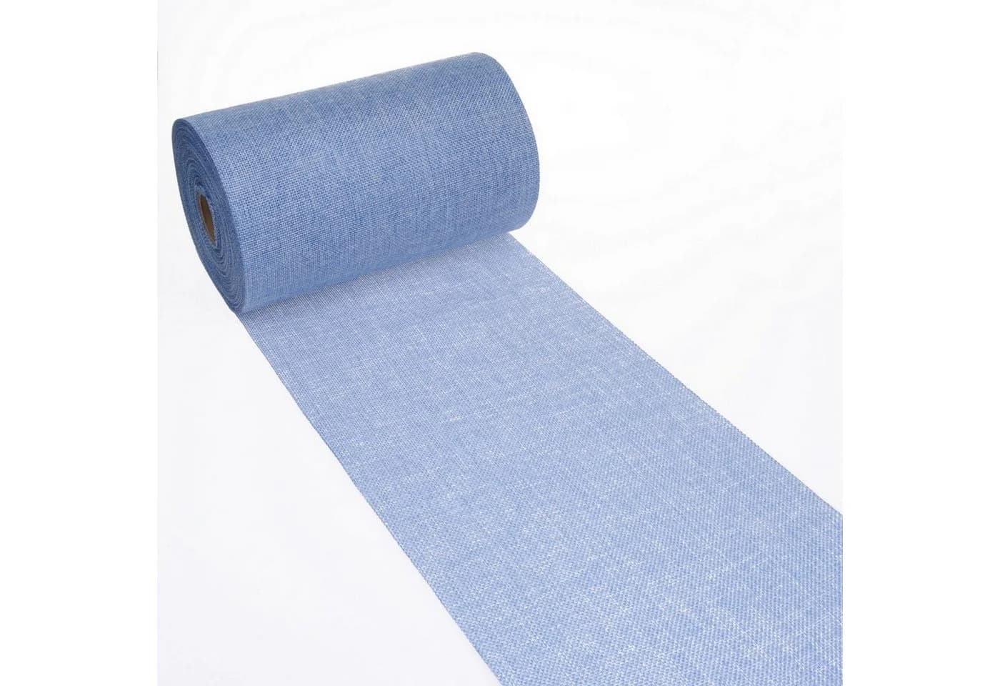 Deko AS Tischläufer Shabby Chic Leinenoptik hellblau 300mm 5m Rolle - Bild 2