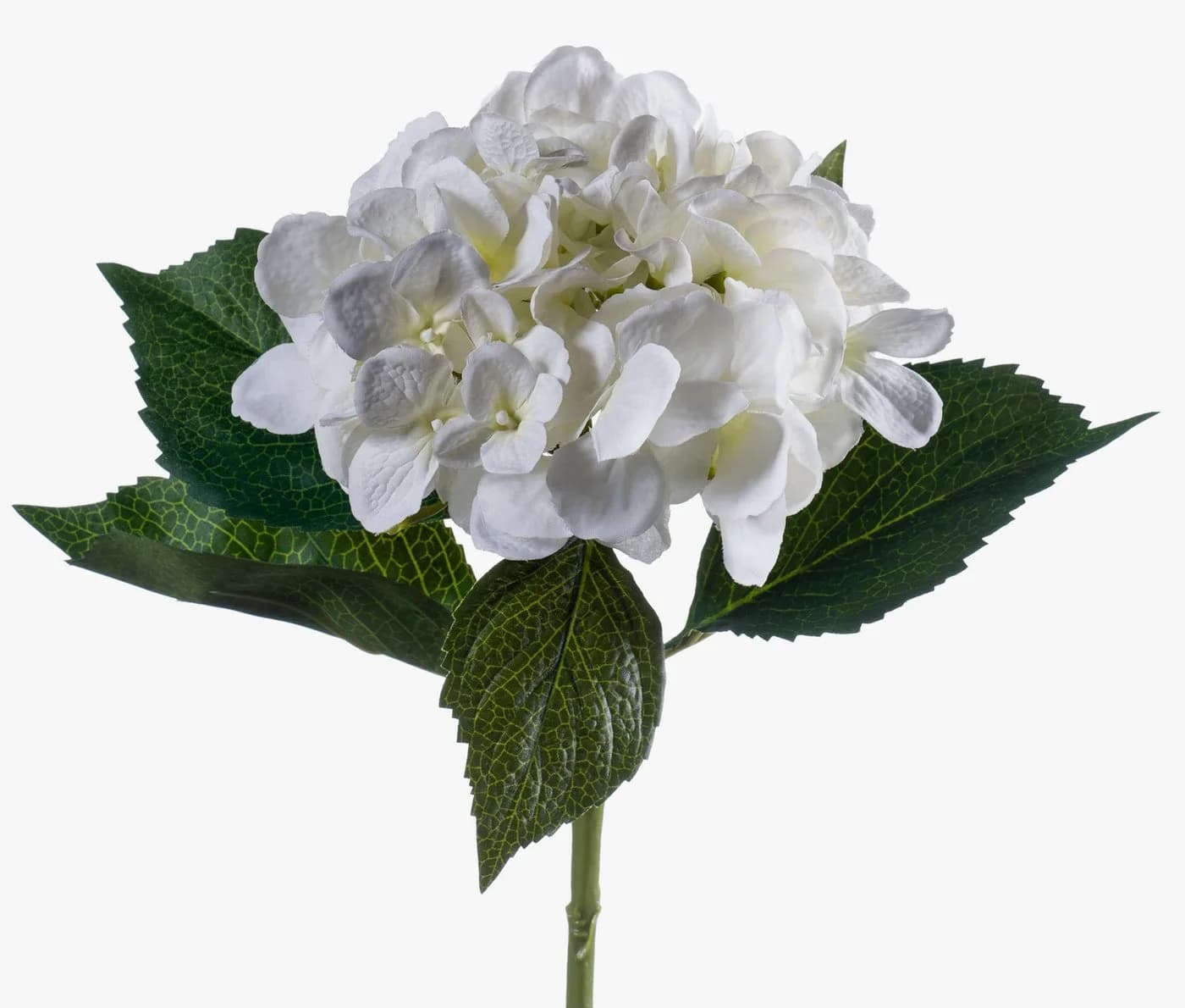 artplants Kunstblume Hortensie Creme 50cm
