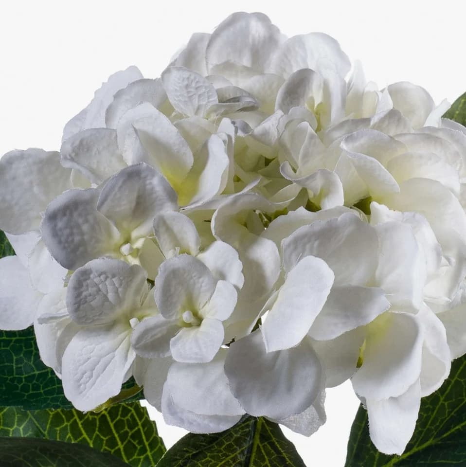 artplants Kunstblume Hortensie Creme 50cm - Bild 4