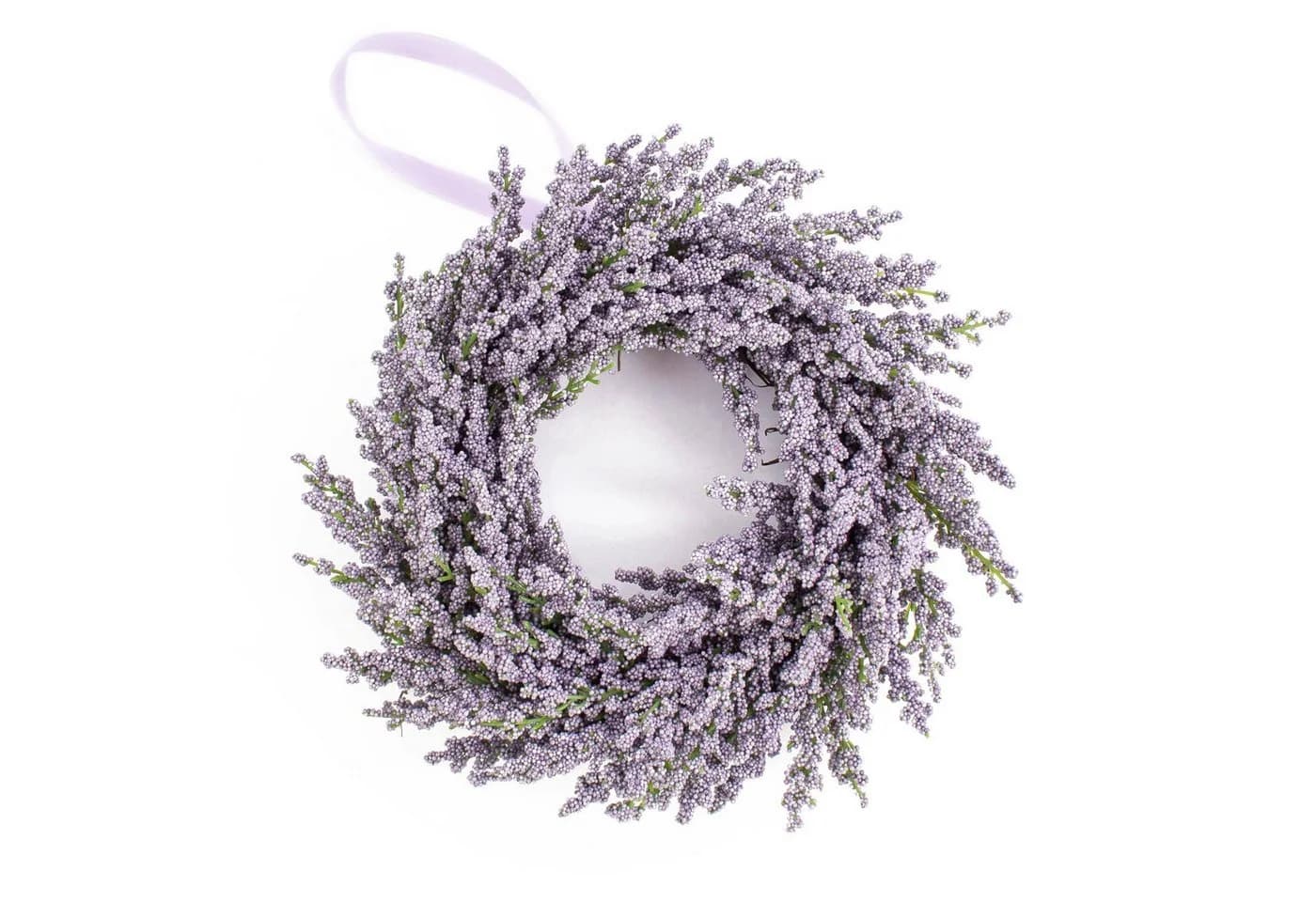 Kunstkranz Deko Lavendelkranz Violett 25cm artplants - Bild 2