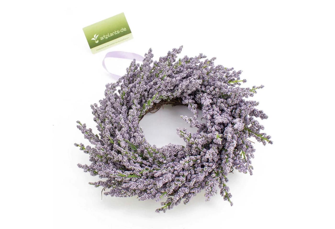 Kunstkranz Deko Lavendelkranz Violett 25cm artplants - Bild 4