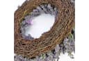 Künstlicher Lavendelkranz auf Rattan, violett, Ø 40cm - artplants Bild 4