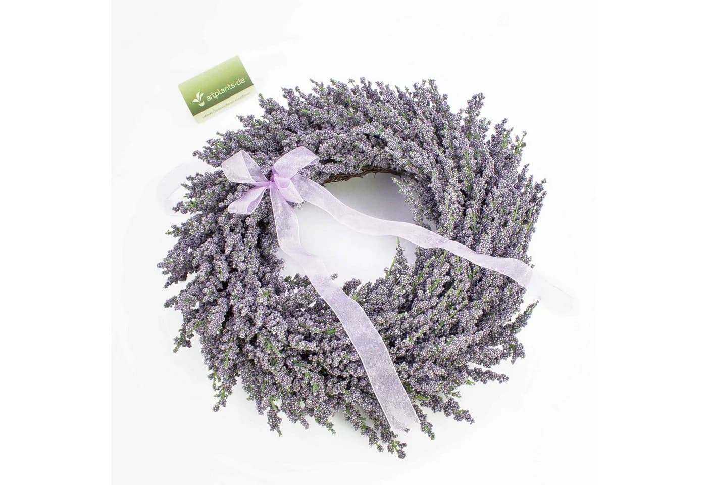 Künstlicher Lavendelkranz auf Rattan, violett, Ø 40cm - artplants - Bild 5